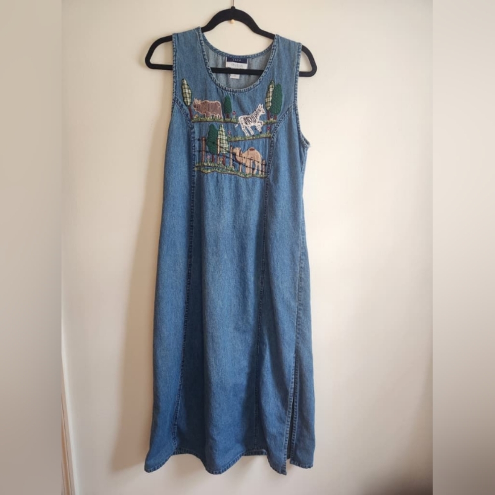Vintage Sara Studio Embroidered Dress